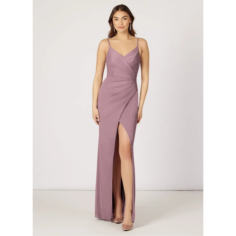 Azazie Adley Dress - Dusty Rose - Size A10